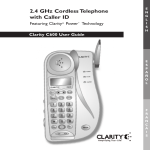Clarity C600 Cordless Telephone User Manual