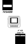 Clarion TVS4091 Portable Multimedia Player User Manual