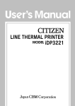 Citizen iDP3221 Photo Scanner User Manual
