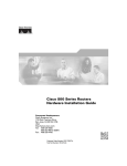 Cisco Systems 80O SERIES Router User Manual