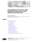 Cisco Systems 6500 Switch User Manual