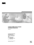 Cisco Systems 6500 Switch User Manual