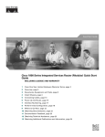 Cisco Systems 1800 Router User Manual