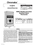 Chromalox PK471-4 Thermostat User Manual