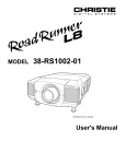 Christie Digital Systems 1500 Projector User Manual