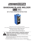 Chicago Electric 3663 Welder User Manual