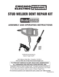Chicago Electric 3223 Welder User Manual