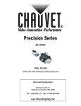 Chauvet ZX-30RG Indoor Furnishings User Manual