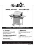 Char-Broil 463360408 Gas Grill User Manual