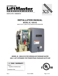 Chamberlain SL 1000-X3 Safety Gate User Manual