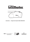 Chamberlain 5580A-2GB Garage Door Opener User Manual