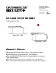 Chamberlain 4200 1/2HP Garage Door Opener User Manual