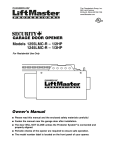 Chamberlain 1245LMC-R-1/3HP Garage Door Opener User Manual