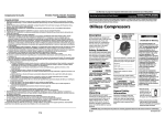 Central Pneumatic Air Compressor FP202800 Air Compressor User Manual