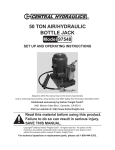 Central Hydraulics 97548 Automobile Parts User Manual