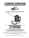 Central Hydraulics 96147 Automobile Parts User Manual