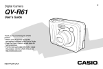 Casio QV-R61 Digital Camera User Manual