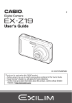 Casio K1191PCM2DMX Digital Camera User Manual