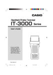 Casio IT-3000 Printer User Manual