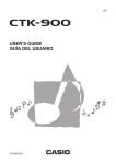 Casio CTK900 Musical Instrument User Manual