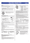 Casio 3172 Watch User Manual