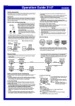 Casio 3147 Watch User Manual