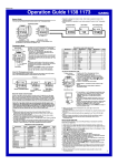 Casio 1173 Watch User Manual