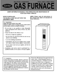 Carrier 58MCA Furnace User Manual