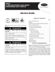 Carrier 58HDX Furnace User Manual