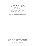 Carrier 52F Air Conditioner User Manual