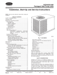 Carrier 50ZHA024-060 Heat Pump User Manual