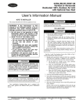 Carrier 50PG03-07 Air Conditioner User Manual