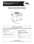 Carrier 50EW Air Conditioner User Manual