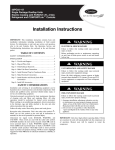 Carrier 48SS018-060 Air Conditioner User Manual