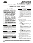 Carrier 48A3 Air Compressor User Manual