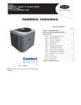 Carrier 25HCR Air Conditioner User Manual