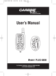 Carbine PLUS-6800 Automobile Alarm User Manual