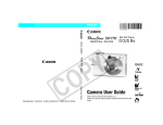 Canon SD110 (PC1085) Digital Camera User Manual