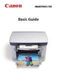 Canon MultiPASS F20 Printer User Manual