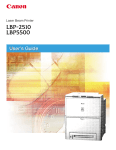 Canon LBP-2510 Printer User Manual