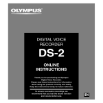 Canon DS-2 Microcassette Recorder User Manual