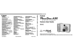 Canon A95 Camcorder User Manual