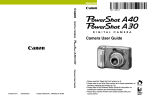 Canon A40 Digital Camera User Manual