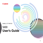 Canon 100 Printer User Manual