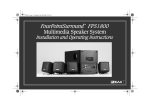 Cambridge SoundWorks FPS1800 Speaker System User Manual