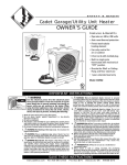 Cadet CGH562 Electric Heater User Manual