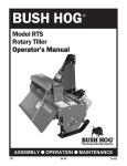 Bush Hog RTS Tiller User Manual