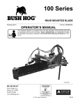 Bush Hog FC-BL-0002 Saw User Manual