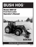 Bush Hog 3860 QT Compact Loader User Manual