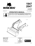 Bush Hog 1947 Compact Loader User Manual